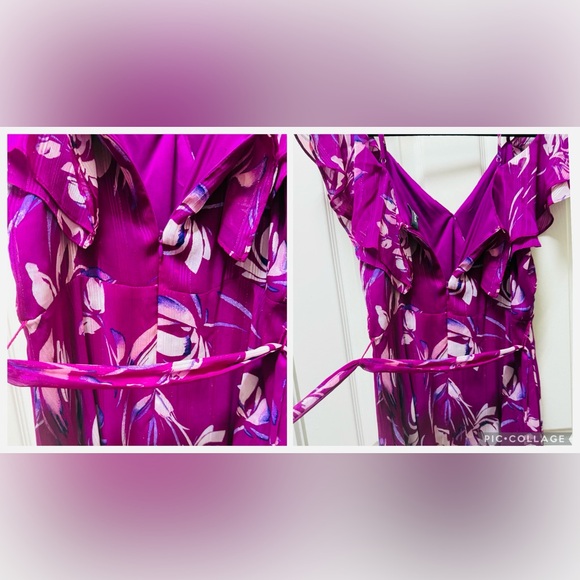 DKNY | Vibrant Purple Floral Dress - Picture 1 of 3
